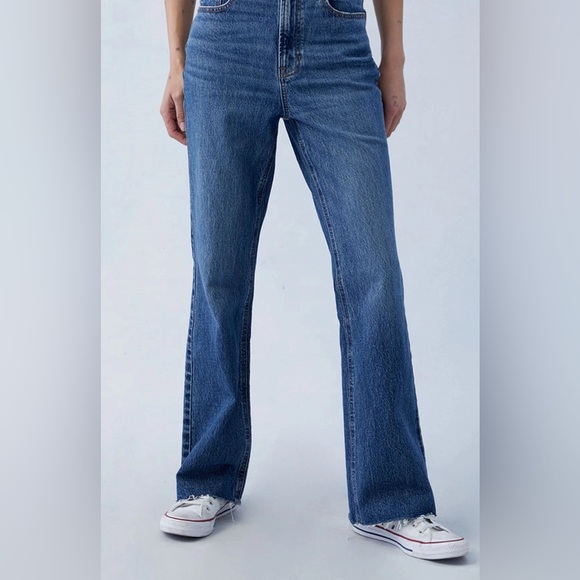 PacSun Eco Stretch Dark Indigo High Waisted Bootcut Jeans - Picture 4 of 7